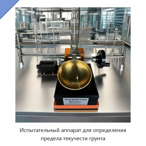 Испытательный аппарат для определения предела текучести грунта