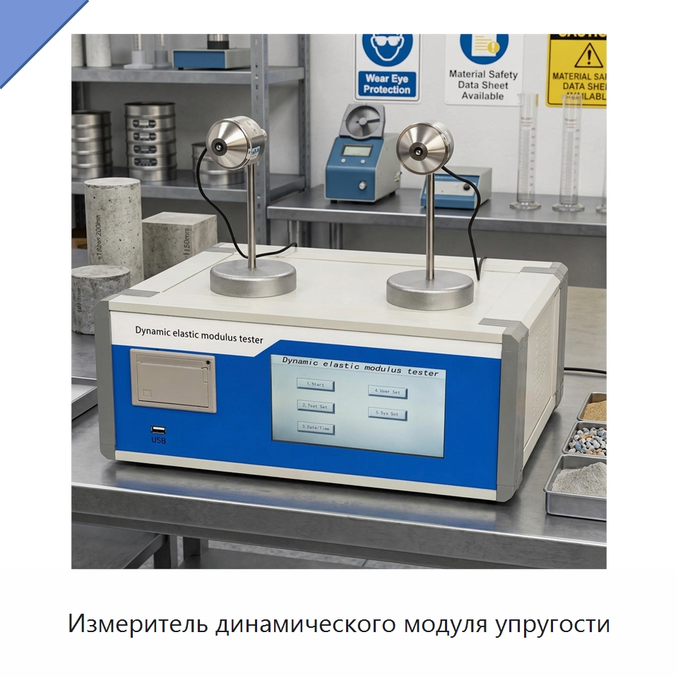 Измеритель динамического модуля упругости — Испытательное оборудование