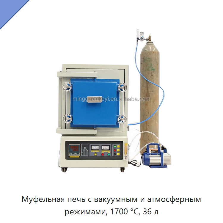 Муфельная печь с вакуумным и атмосферным режимами, 1700 °C, 36 л — Специальные лабораторные принадлежности