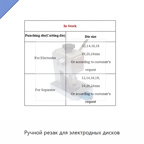 Ручной резак для электродных дисков