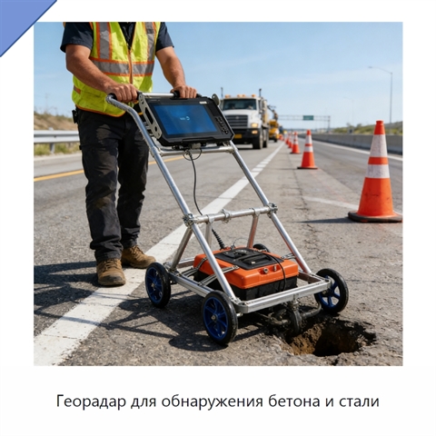 Георадар для обнаружения бетона и стали
