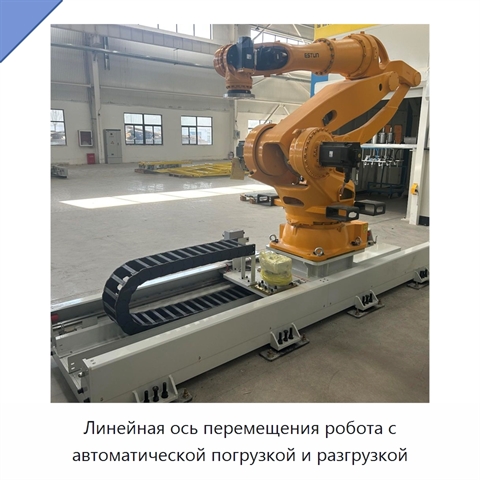 Линейная ось перемещения робота с автоматической погрузкой и разгрузкой