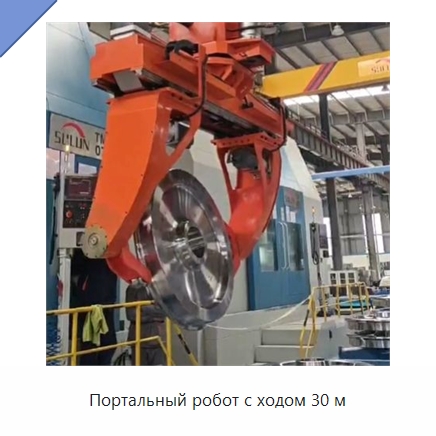 Портальный робот с ходом 30 м — Линейные роботы