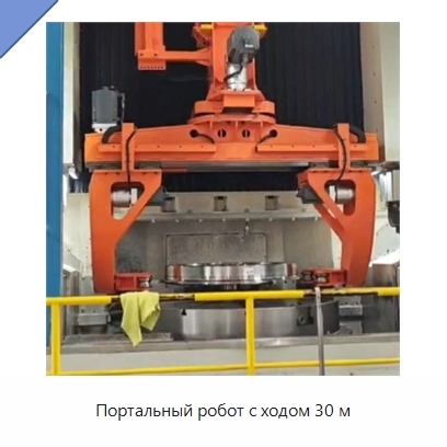 Портальный робот с ходом 30 м