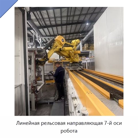 Линейная рельсовая направляющая 7-й оси робота