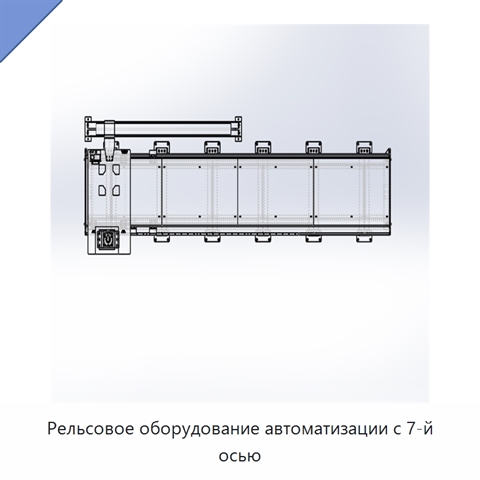 Рельсовое оборудование автоматизации с 7-й осью