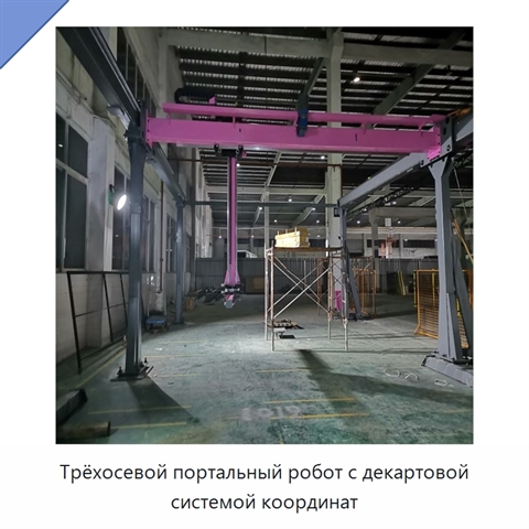 Трёхосевой портальный робот с декартовой системой координат