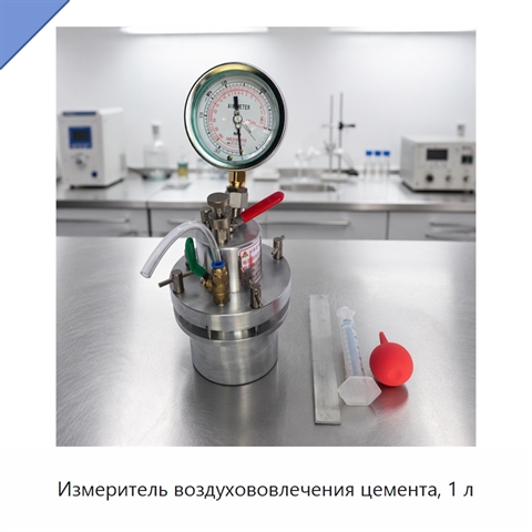 Измеритель воздухововлечения цемента, 1 л