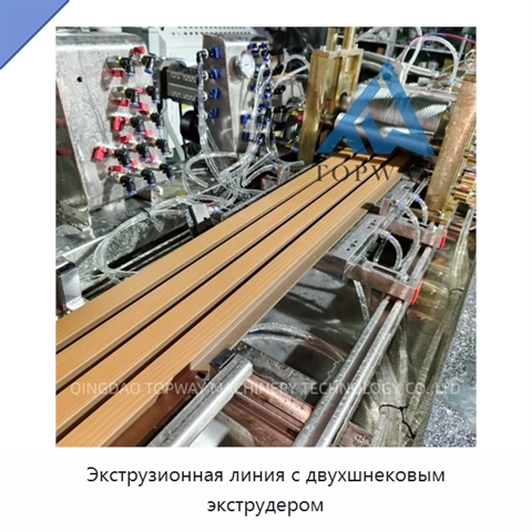 Экструзионная линия с двухшнековым экструдером