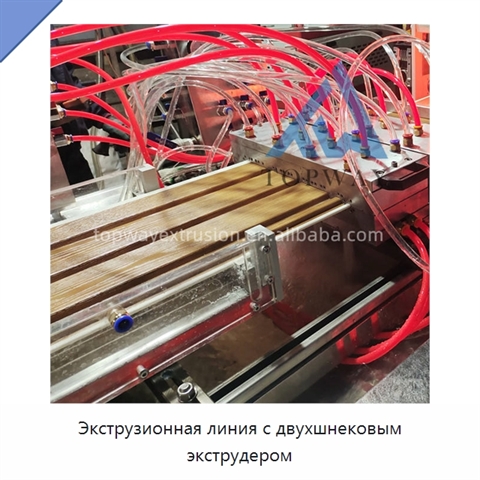 Экструзионная линия с двухшнековым экструдером