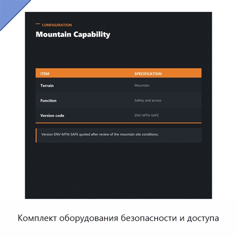 Комплект оборудования безопасности и доступа