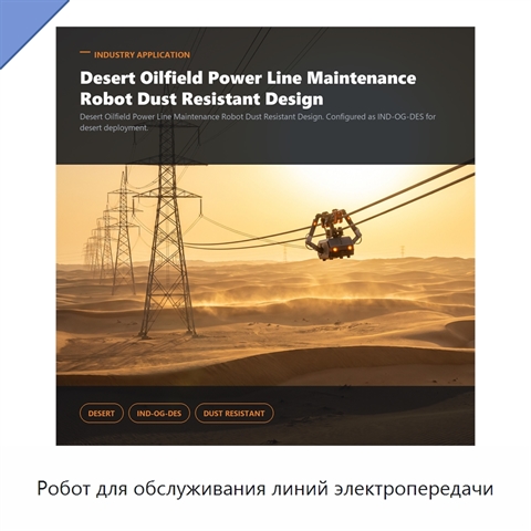 Робот для обслуживания линий электропередачи