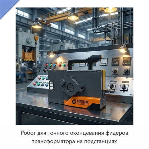 Робот для точного оконцевания фидеров трансформатора на подстанциях