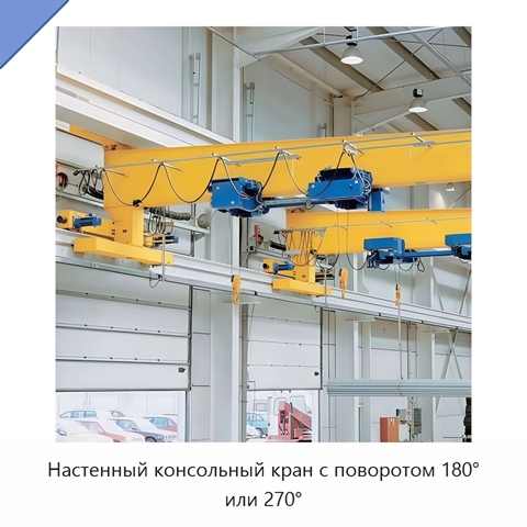 Настенный консольный кран с поворотом 180° или 270°
