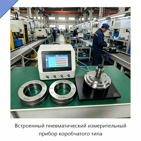 Встроенный пневматический измерительный прибор коробчатого типа