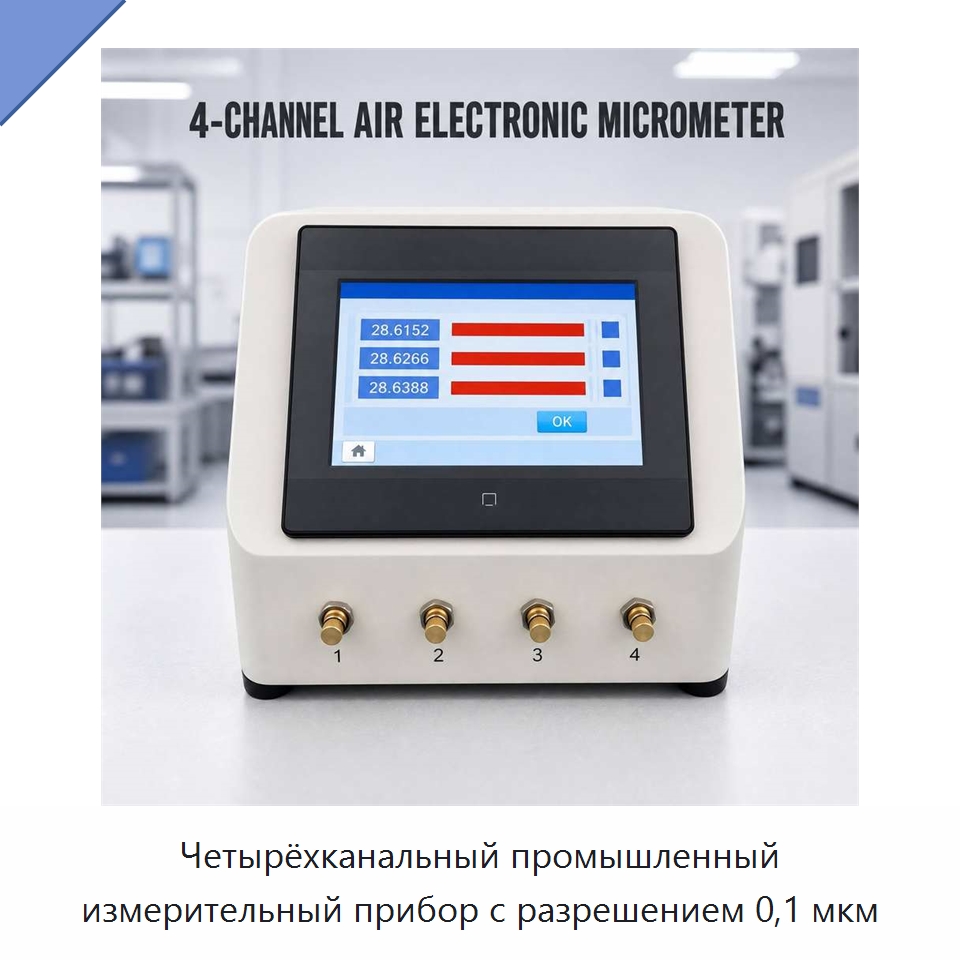 Четырёхканальный промышленный измерительный прибор с разрешением 0,1 мкм — Специальные испытательные приборы