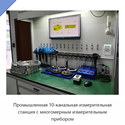 Промышленная 10-канальная измерительная станция с многомерным измерительным прибором