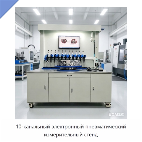 10-канальный электронный пневматический измерительный стенд