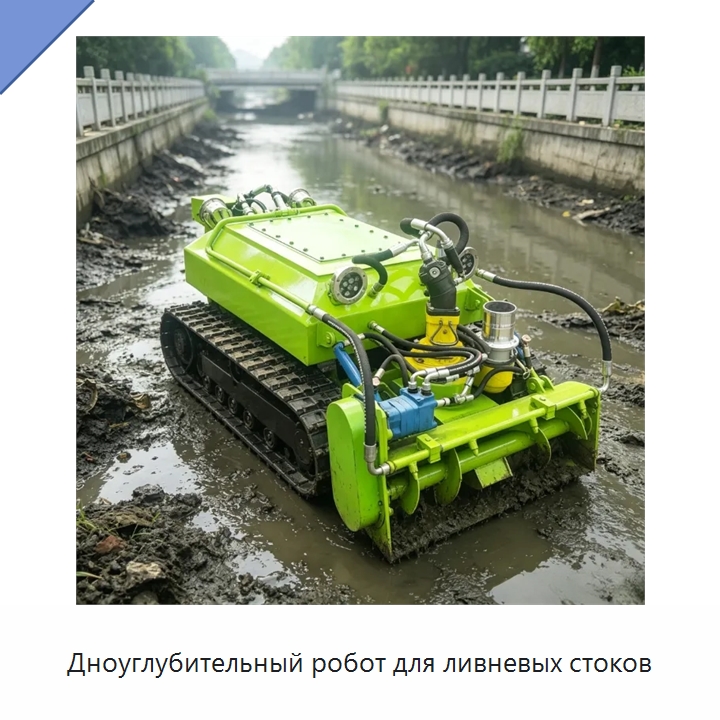 Дноуглубительный робот для ливневых стоков — Коммунальная техника