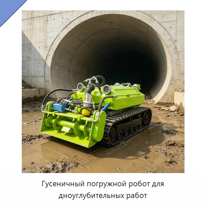 Гусеничный погружной робот для дноуглубительных работ — Коммунальная техника