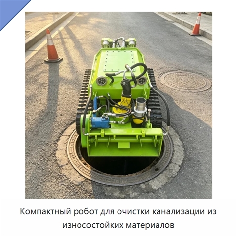 Компактный робот для очистки канализации из износостойких материалов