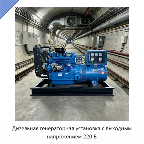 Дизельная генераторная установка с выходным напряжением 220 В