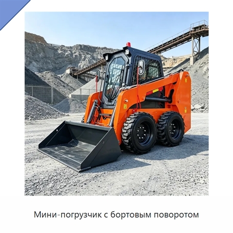 Мини-погрузчик с бортовым поворотом