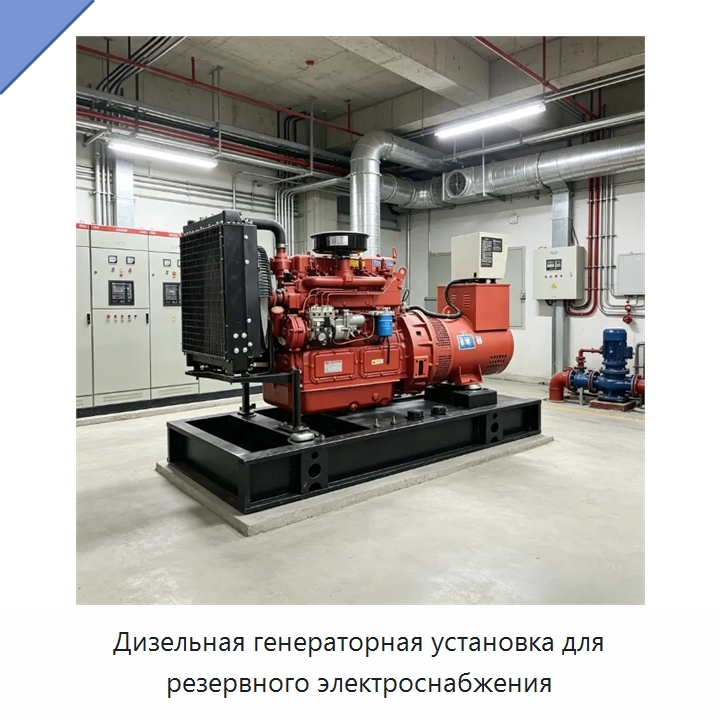 Дизельная генераторная установка для резервного электроснабжения — Генерация электроэнергии