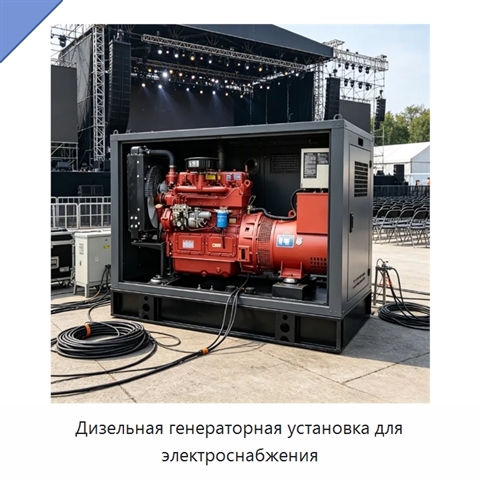 Дизельная генераторная установка для электроснабжения