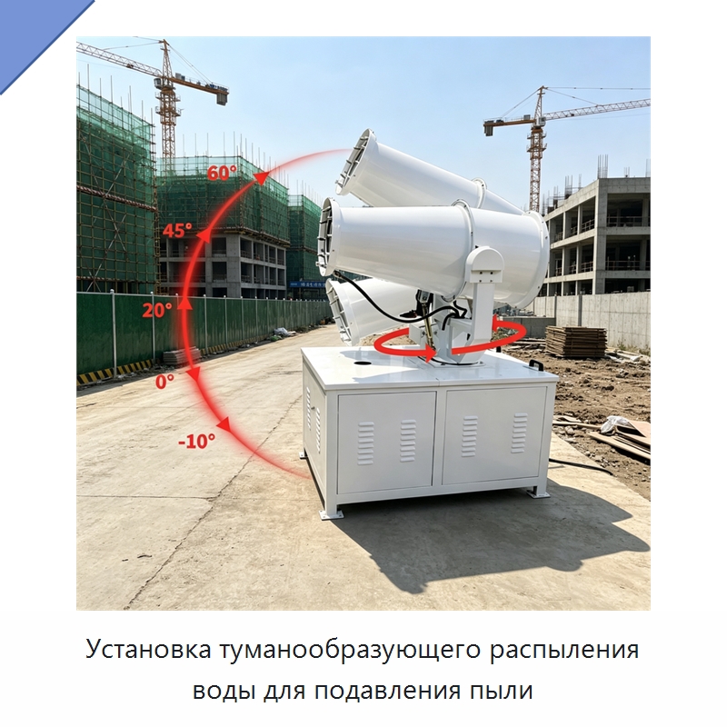 Установка туманообразующего распыления воды для подавления пыли — Туманообразующие пушки