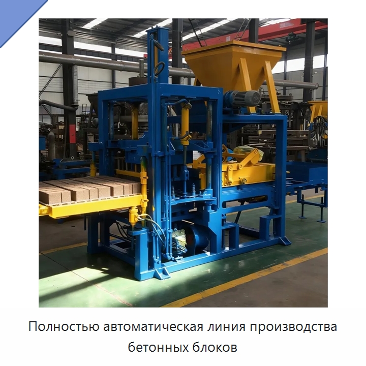 Полностью автоматическая линия производства бетонных блоков — Оборудование для производства кирпича