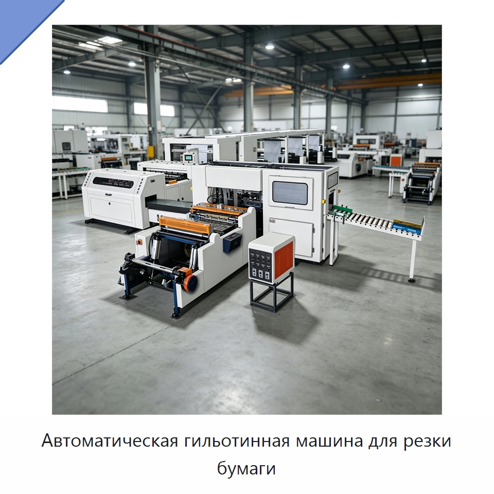 Автоматическая гильотинная машина для резки бумаги — Бумагообрабатывающее оборудование
