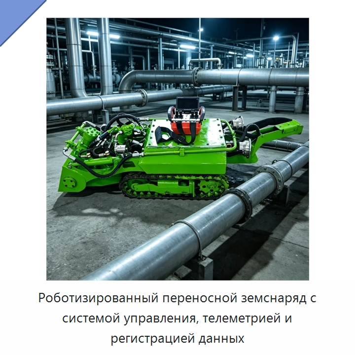 Роботизированный переносной земснаряд с системой управления, телеметрией и регистрацией данных — Коммунальная техника