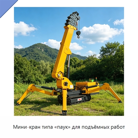 Мини-кран типа «паук» для подъёмных работ