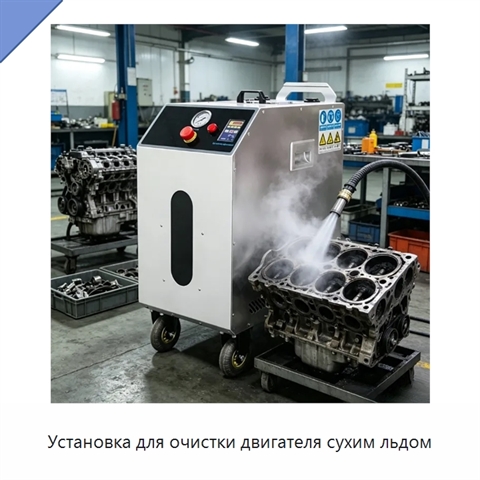 Установка для очистки двигателя сухим льдом
