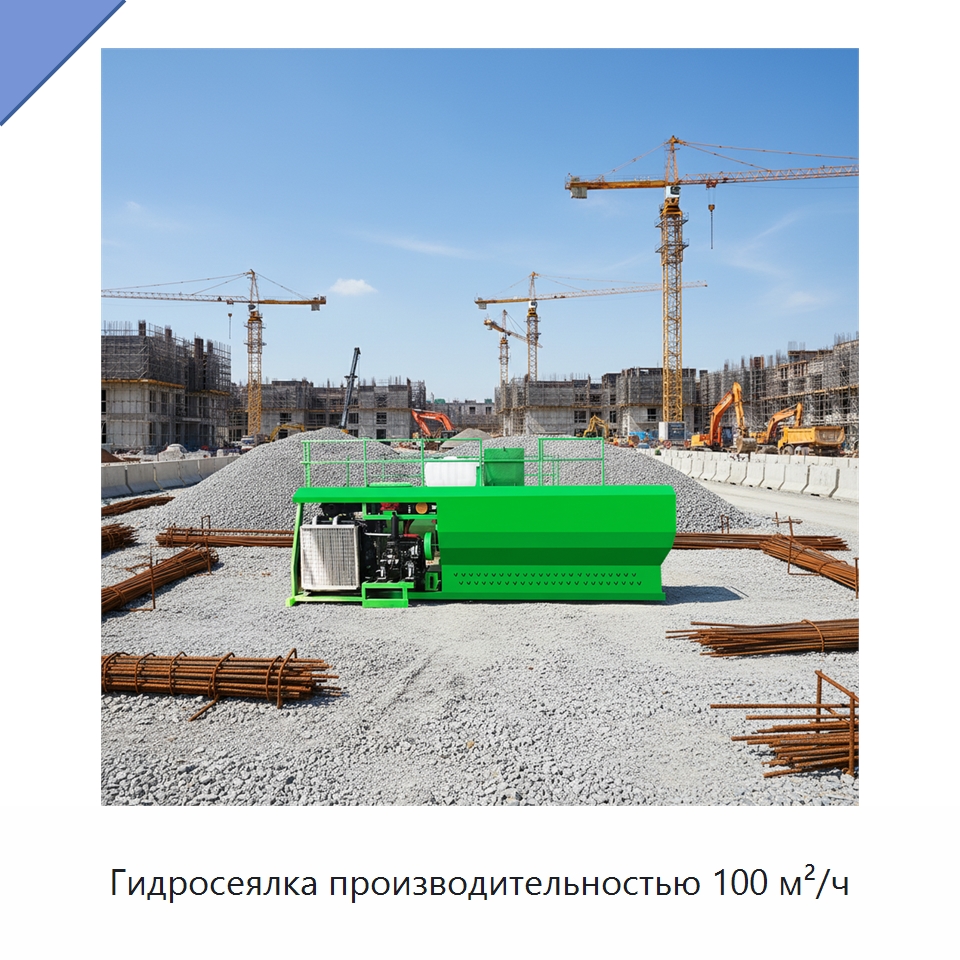 Гидросеялка производительностью 100 м²/ч — Коммунальная техника