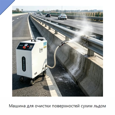 Машина для очистки поверхностей сухим льдом