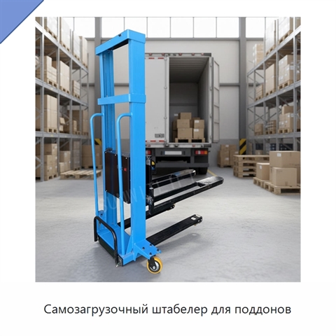 Самозагрузочный штабелер для поддонов