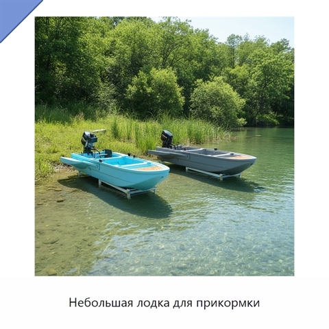 Небольшая лодка для прикормки