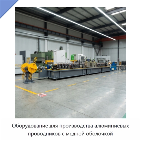 Оборудование для производства алюминиевых проводников с медной оболочкой