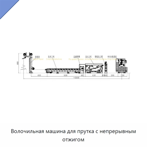 Волочильная машина для прутка с непрерывным отжигом