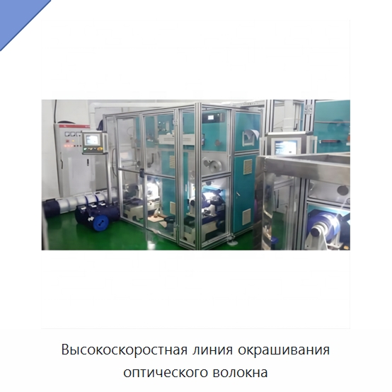 Высокоскоростная линия окрашивания оптического волокна — Оборудование для кабельного производства