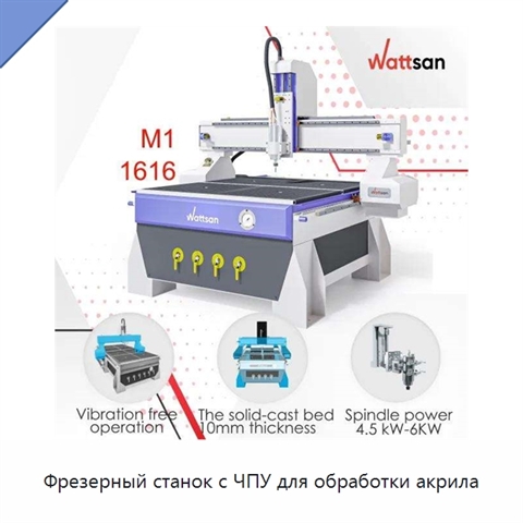Фрезерный станок с ЧПУ для обработки акрила