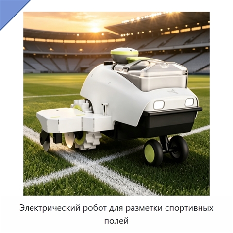 Электрический робот для разметки спортивных полей