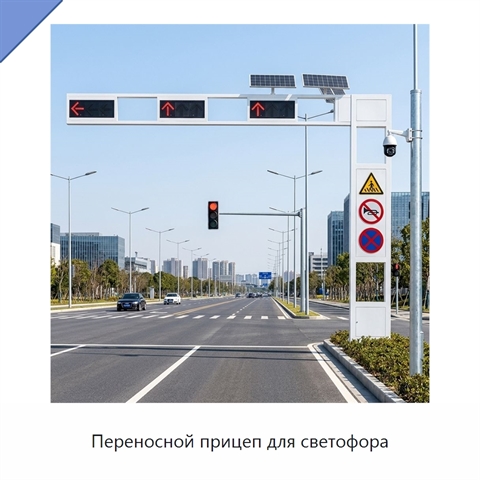 Переносной прицеп для светофора
