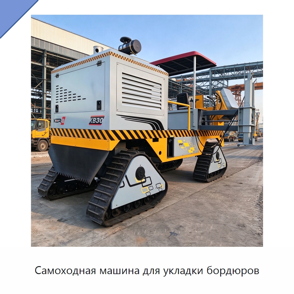 Самоходная машина для укладки бордюров — Дорожная техника