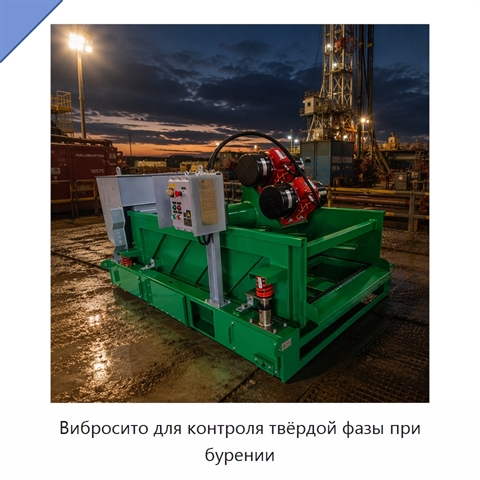 Вибросито для контроля твёрдой фазы при бурении