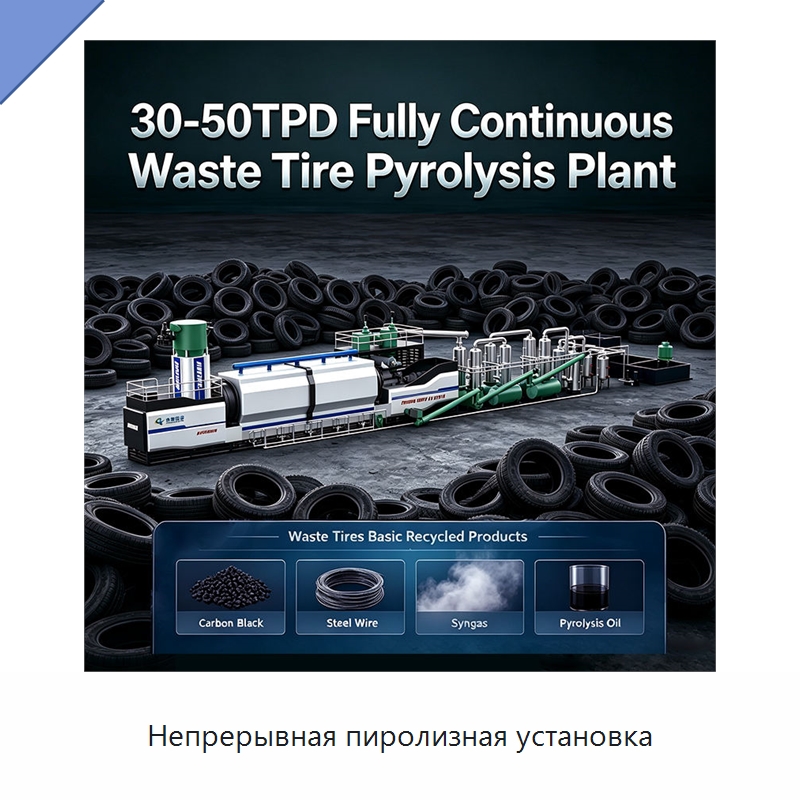 Непрерывная пиролизная установка — Оборудование для переработки резины