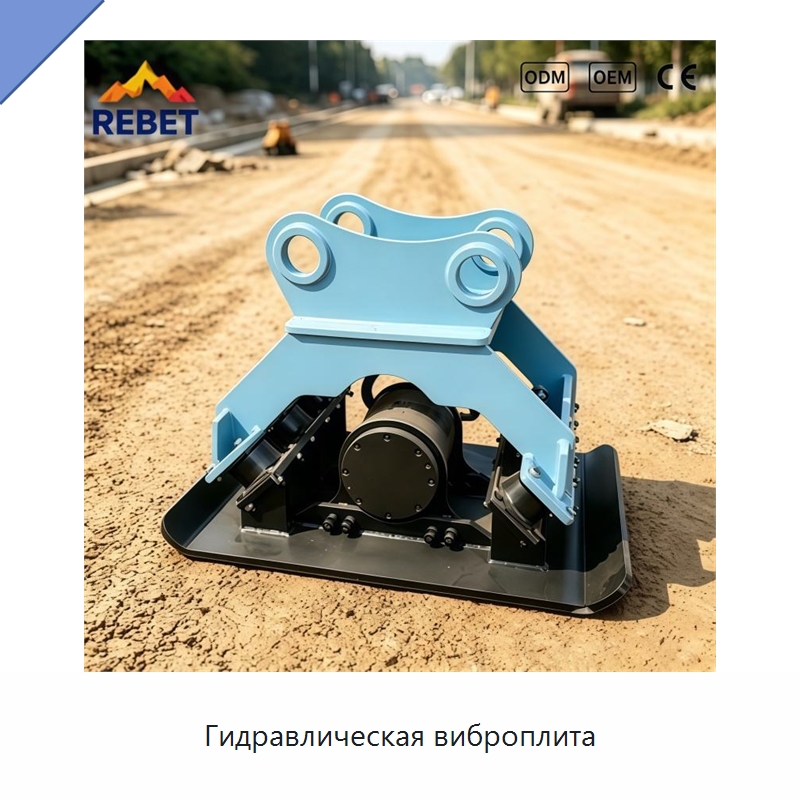Гидравлическая виброплита — Навесное оборудование для строительной техники